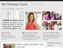 Tablet Screenshot of mywalkingcoach.com